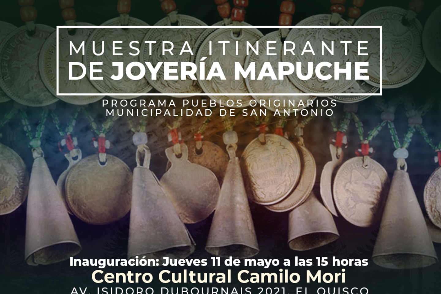 Afiche Muestra Joyería Mapuche 2023